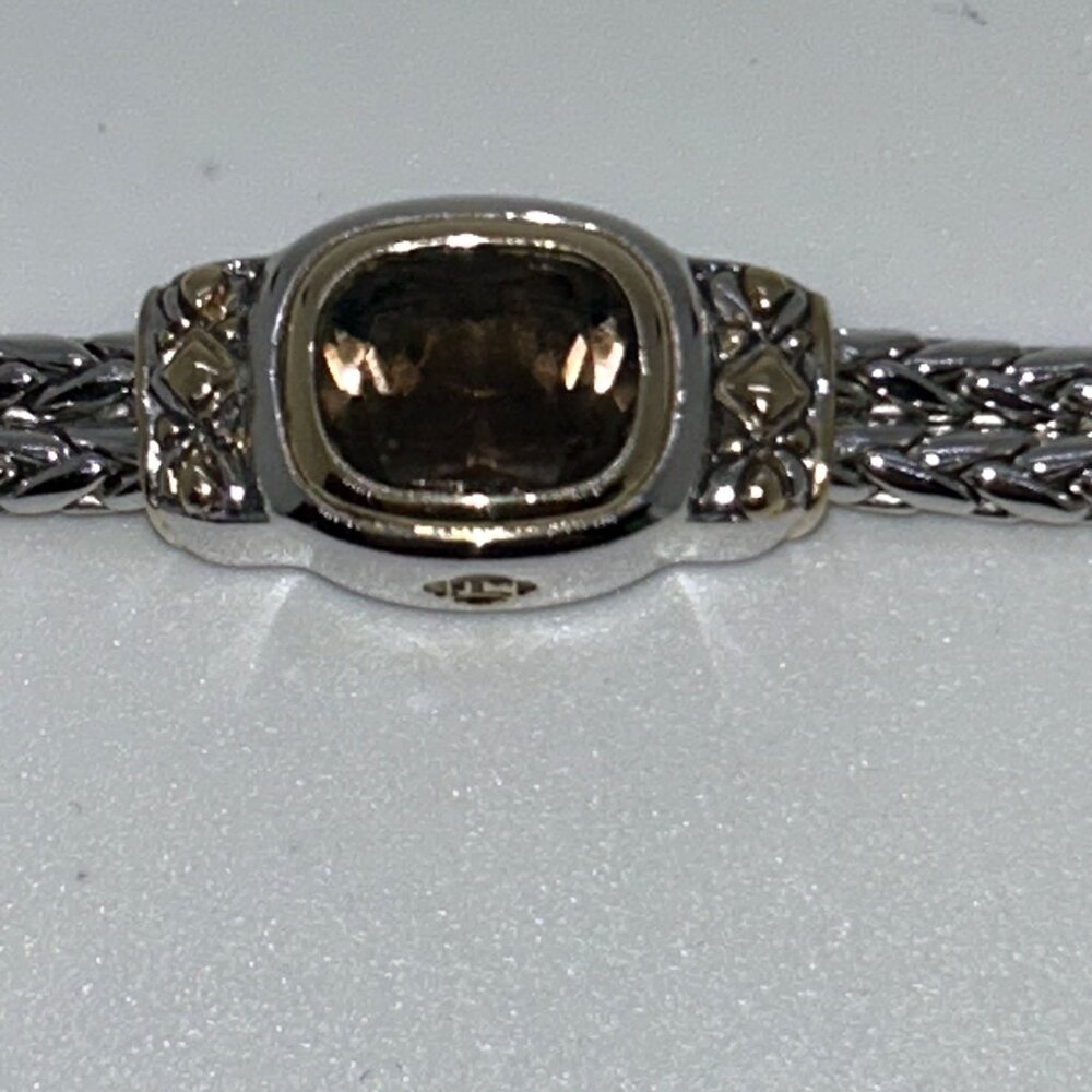 John Medeiros 2-Strand Bracelet Rhodium-Plated Bracelet Champagne Crystal - Picture 10 of 15